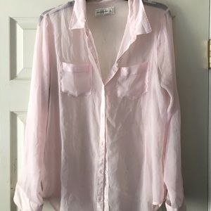 Abercrombie Long sleeve sheer blouse